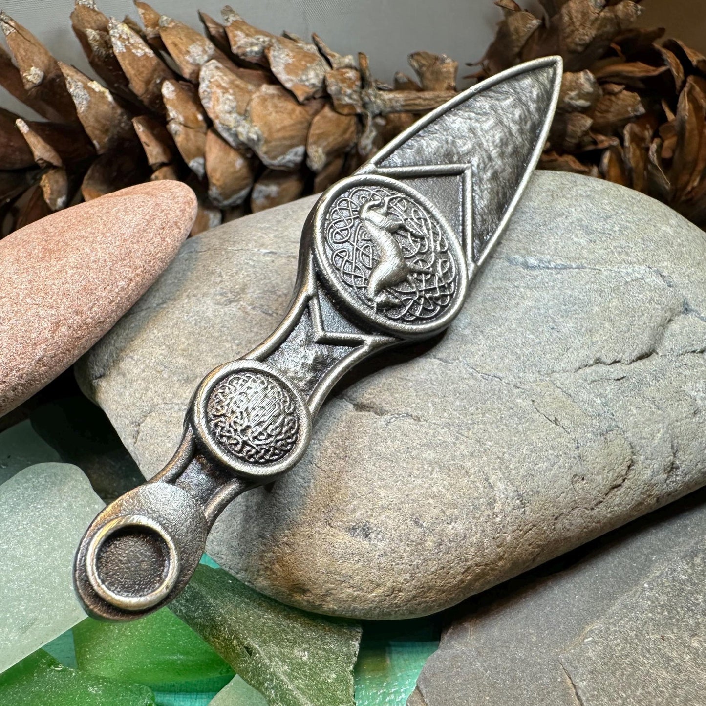 Celtic Horse Kilt Pin - Handmade in Scotland — view 9