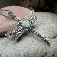 Load image into Gallery viewer, Opal Dragonfly Necklace