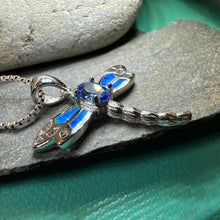 Load image into Gallery viewer, Blue Dream Dragonfly Necklace