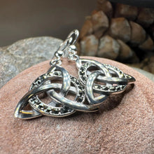 Load image into Gallery viewer, Triquetra Marcasite Earrings