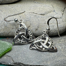 Load image into Gallery viewer, Triquetra Marcasite Earrings