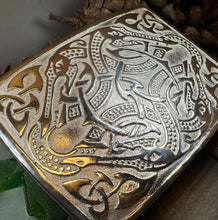 Load image into Gallery viewer, Celtic Viking Kilt Belt Buckle, Scottish Belt Buckle, Pewter Buckle, Large Belt Buckle, Men's Celtic Gift, Irish Gift, Celtic Knot Buckle