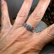 Load image into Gallery viewer, Crescent Moon Ring, Astronomy Ring, Celestial Ring, Outer Space Jewelry, Sun Ring, Science Lover Gift, Wiccan Jewelry, Boho Ring, Mom Gift