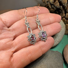 Load image into Gallery viewer, Celtic Knot Earrings, Irish Jewelry, Celtic Jewelry, Anniversary Gift, Scottish Jewelry, Wife Gift, Love Knot Jewelry, Long Dangle Earrings