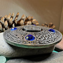 Load image into Gallery viewer, Celtic Police Brooch, Celtic Knot Jewelry, Irish Jewelry, Scotland Jewelry, Anniversary Gift, Tartan Pin, Viking Pin, Law Enforcement Pin