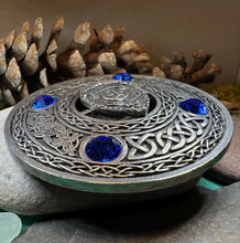 Load image into Gallery viewer, Celtic Police Brooch, Celtic Knot Jewelry, Irish Jewelry, Scotland Jewelry, Anniversary Gift, Tartan Pin, Viking Pin, Law Enforcement Pin