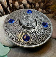 Load image into Gallery viewer, Celtic Police Brooch, Celtic Knot Jewelry, Irish Jewelry, Scotland Jewelry, Anniversary Gift, Tartan Pin, Viking Pin, Law Enforcement Pin