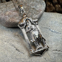 Load image into Gallery viewer, Templar Knight Necklace, Medieval Jewelry, Templar Cross Pendant, Men's Pendant, Spiritual Jewelry, Celtic Jewelry, Soldier of Christ