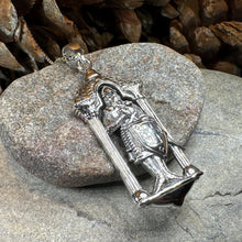 Load image into Gallery viewer, Templar Knight Necklace, Medieval Jewelry, Templar Cross Pendant, Men's Pendant, Spiritual Jewelry, Celtic Jewelry, Soldier of Christ