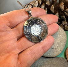 Load image into Gallery viewer, Archangel Uriel Sigil Pendant, Angel Necklace, Spiritual Jewelry, Kabbalah Necklace, Guardian Angel Seal, Recovery Gift, Protection Charm
