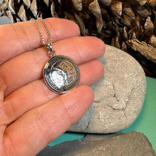 Load image into Gallery viewer, Archangel Cassiel Sigil Pendant, Angel Necklace, Spiritual Jewelry, Mystical Pendant, Guardian Angel, Police Jewelry, Protection Charm