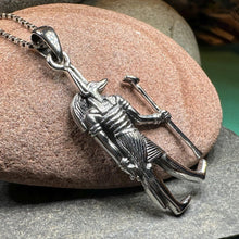 Load image into Gallery viewer, Anubis Necklace, Egyptian Eye Pendant, Mystical Amulet, Egyptian Symbol, Pagan Jewelry, Cancer Survivor Gift, Recovery Gift