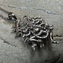 Load image into Gallery viewer, Kali Necklace, Hindu Pendant, Mystical Amulet, Goddess Pendant, Pagan Jewelry, Mother Goddess, Silver Hindu Goddess Pendant