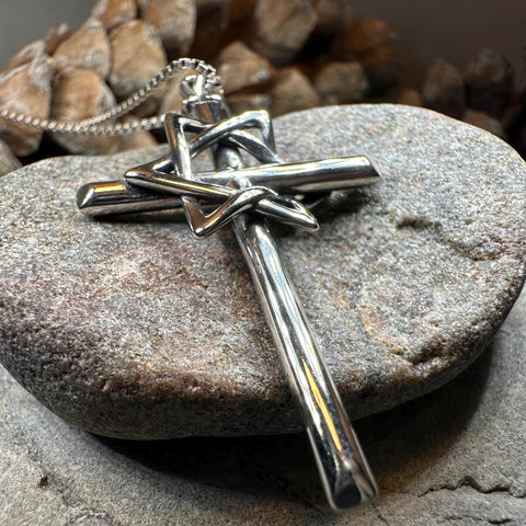 Load image into Gallery viewer, Star of David Cross Necklace, Cross Jewelry, Israel Support Gift, Anniversary Gift, Christian Gift, Religious Jewelry, Jewish Star Cross
