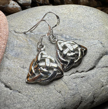 Load image into Gallery viewer, Celtic Earrings, Scottish Earrings, Irish Jewelry, Ireland Gift, Scotland Jewelry, Triquetra, Celtic Knot, Scottish Jewelry, Norse Jewelry