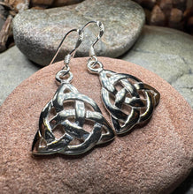 Load image into Gallery viewer, Celtic Earrings, Scottish Earrings, Irish Jewelry, Ireland Gift, Scotland Jewelry, Triquetra, Celtic Knot, Scottish Jewelry, Norse Jewelry