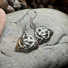 Load image into Gallery viewer, Celtic Earrings, Scottish Earrings, Irish Jewelry, Ireland Gift, Scotland Jewelry, Triquetra, Celtic Knot, Scottish Jewelry, Norse Jewelry