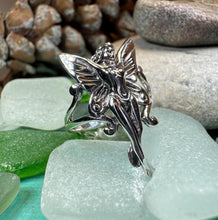 Load image into Gallery viewer, Fairy Ring, Faerie Statement Ring, Celtic Jewelry, Nature Ring, Irish Ring, Girlfriend Gift, Anniversary Gift, Art Deco Ring, Wiccan Ring