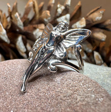 Load image into Gallery viewer, Fairy Ring, Faerie Statement Ring, Celtic Jewelry, Nature Ring, Irish Ring, Girlfriend Gift, Anniversary Gift, Art Deco Ring, Wiccan Ring
