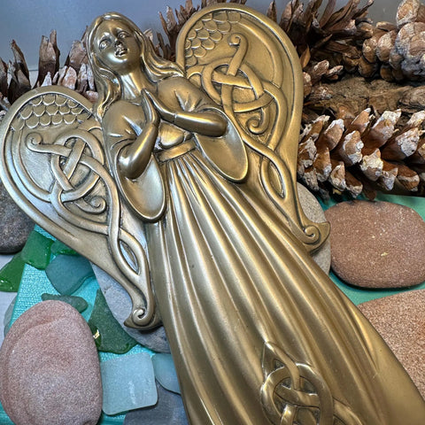 Load image into Gallery viewer, Celtic Angel Wall Plaque