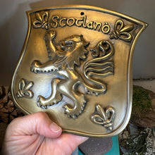Load image into Gallery viewer, Scotland Lion Wall Art, Scottish Gift, Ceramic Wall Plaque, New Home Gift, New Bride Gift, Mom Gift, Celtic Decor, Scottish Wall Plaque