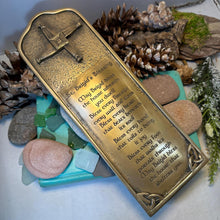 Load image into Gallery viewer, Saint Brigid's Blessing Wall Art, Ireland Prayer Gift, Ceramic Wall Plaque, New Home Gift, New Bride Gift, Irish Decor, St. Brigid's Cross