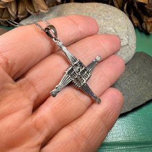 Load image into Gallery viewer, Saint Briget's Cross, Celtic Cross Necklace, Irish Jewelry, Anniversary Gift, Religious Jewelry, Wiccan Jewelry, St. Bridget's Cross
