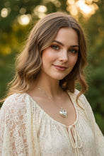 Load image into Gallery viewer, Thistle Necklace, Scottish Pendant, Silver Scotland Jewelry, Outlander Jewelry, Wife Gift, Friendship Gift, Nature Jewelry, Anniversary Gift