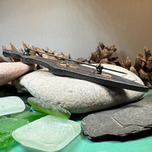 Load image into Gallery viewer, Celtic Horse Kilt Pin, Scottish Jewelry, Celtic Kilt Pin, Tartan Pin, Cape Pin, Bagpiper Gift, Scotland Pin, Celtic Pin, Viking Jewelry