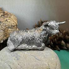 Load image into Gallery viewer, Highland Cow Figurine, Highland Coo, Scottish Gift, Anniversary Gift, Scotland Cow, Cow Lover Gift, Rancher, Cute Hairy Coo, Wife Gift