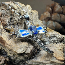Load image into Gallery viewer, Blue Dream Dragonfly Necklace
