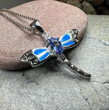 Load image into Gallery viewer, Blue Dream Dragonfly Necklace