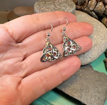 Load image into Gallery viewer, Triquetra Marcasite Earrings