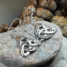 Load image into Gallery viewer, Triquetra Marcasite Earrings