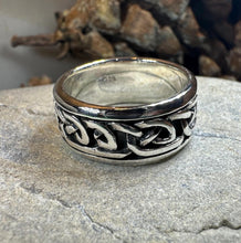 Load image into Gallery viewer, Celtic Ring, Irish Wedding Ring, Silver Scottish Ring, Large Irish Ring, Promise Ring, Anniversary Gift, Wedding Band, Ireland Gift