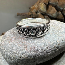 Load image into Gallery viewer, Crescent Moon Ring, Astronomy Ring, Celestial Ring, Outer Space Jewelry, Sun Ring, Science Lover Gift, Wiccan Jewelry, Boho Ring, Mom Gift