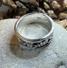 Load image into Gallery viewer, Celtic Ring, Irish Wedding Ring, Ireland Ring, Claddagh Ring, Irish Ring, Promise Ring, Anniversary Gift, Silver Wedding Band, Ireland Gift