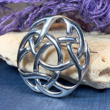 Load image into Gallery viewer, Celtic Knot Brooch, Celtic Jewelry, Irish Jewelry, Scotland Brooch, Celtic Brooch, Anniversary Gift, Celtic Knot Pin, Ireland Gift, Norse