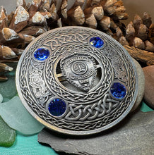 Load image into Gallery viewer, Celtic Police Brooch, Celtic Knot Jewelry, Irish Jewelry, Scotland Jewelry, Anniversary Gift, Tartan Pin, Viking Pin, Law Enforcement Pin
