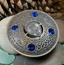 Load image into Gallery viewer, Celtic Police Brooch, Celtic Knot Jewelry, Irish Jewelry, Scotland Jewelry, Anniversary Gift, Tartan Pin, Viking Pin, Law Enforcement Pin