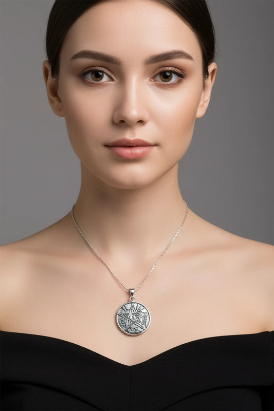 Seal of Solomon Pendant in Sterling Silver