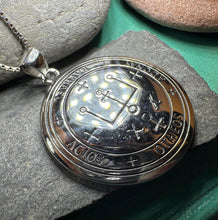 Load image into Gallery viewer, Archangel Raphael Sigil Pendant, Angel Necklace, Spiritual Jewelry, Kabbalah Necklace, Guardian Angel, Recovery Jewelry, Protection Charm