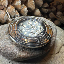 Load image into Gallery viewer, Archangel Raphael Sigil Pendant, Angel Necklace, Spiritual Jewelry, Kabbalah Necklace, Guardian Angel, Recovery Jewelry, Protection Charm