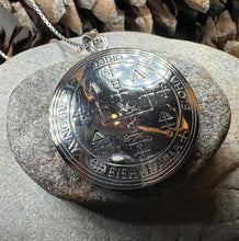 Load image into Gallery viewer, Archangel Uriel Sigil Pendant, Angel Necklace, Spiritual Jewelry, Kabbalah Necklace, Guardian Angel Seal, Recovery Gift, Protection Charm