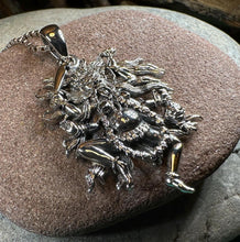 Load image into Gallery viewer, Kali Necklace, Hindu Pendant, Mystical Amulet, Goddess Pendant, Pagan Jewelry, Mother Goddess, Silver Hindu Goddess Pendant