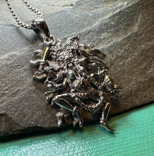 Load image into Gallery viewer, Kali Necklace, Hindu Pendant, Mystical Amulet, Goddess Pendant, Pagan Jewelry, Mother Goddess, Silver Hindu Goddess Pendant