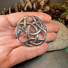 Load image into Gallery viewer, Celtic Knot Brooch, Celtic Jewelry, Irish Jewelry, Scotland Brooch, Celtic Brooch, Anniversary Gift, Celtic Knot Pin, Ireland Gift, Norse
