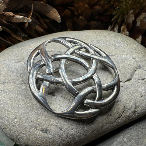 Load image into Gallery viewer, Celtic Knot Brooch, Celtic Jewelry, Irish Jewelry, Scotland Brooch, Celtic Brooch, Anniversary Gift, Celtic Knot Pin, Ireland Gift, Norse