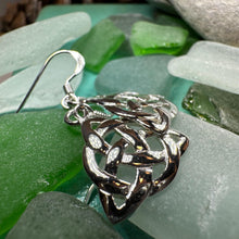 Load image into Gallery viewer, Celtic Earrings, Scottish Earrings, Irish Jewelry, Ireland Gift, Scotland Jewelry, Triquetra, Celtic Knot, Scottish Jewelry, Norse Jewelry
