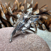 Load image into Gallery viewer, Fairy Ring, Faerie Statement Ring, Celtic Jewelry, Nature Ring, Irish Ring, Girlfriend Gift, Anniversary Gift, Art Deco Ring, Wiccan Ring